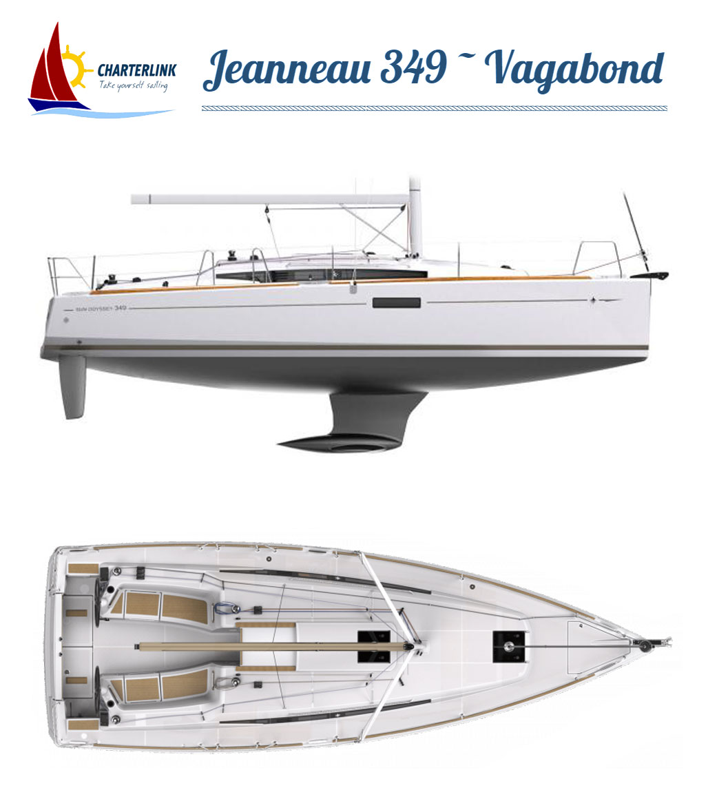 Layout of Jeanneau 349